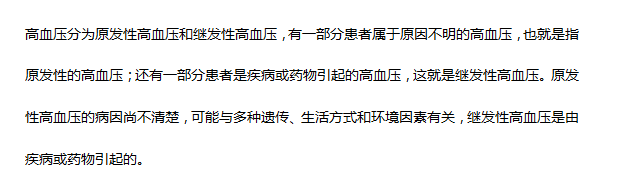 高血壓的分類(lèi)